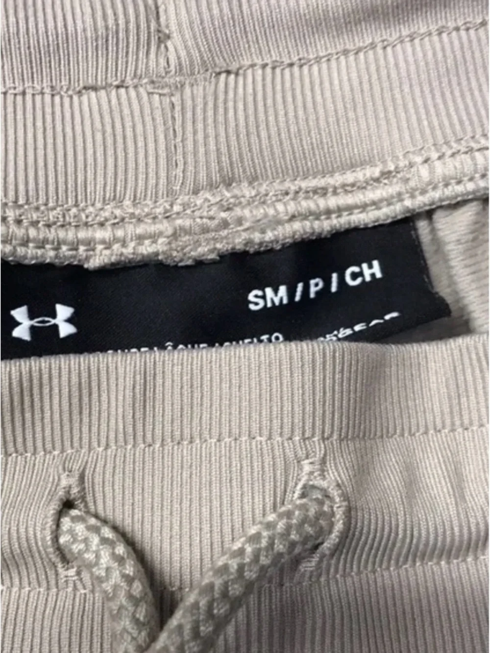 Under Armour Mens Tapered Joggers Light Tan Size Small | GUC